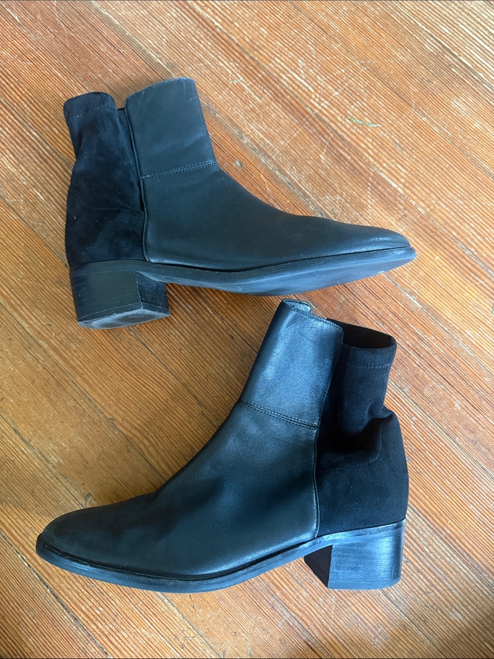 Anthropologie leather and suede boots women’s 8